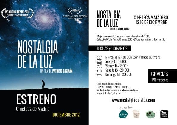 12 De Diciembre Estreno En Madrid De Nostalgia De La Luz Freepress 